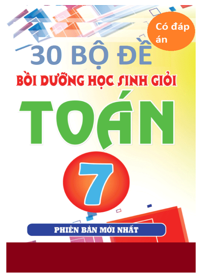 image for page Tuyển tập các bộ đề thi học sinh giỏi toán 7 2020-2021
