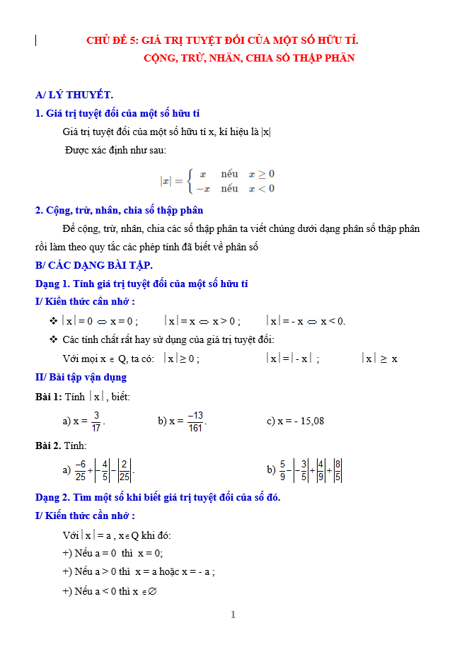 image for page Bộ tài liệu bồi dưỡng môn toán nâng cao 7