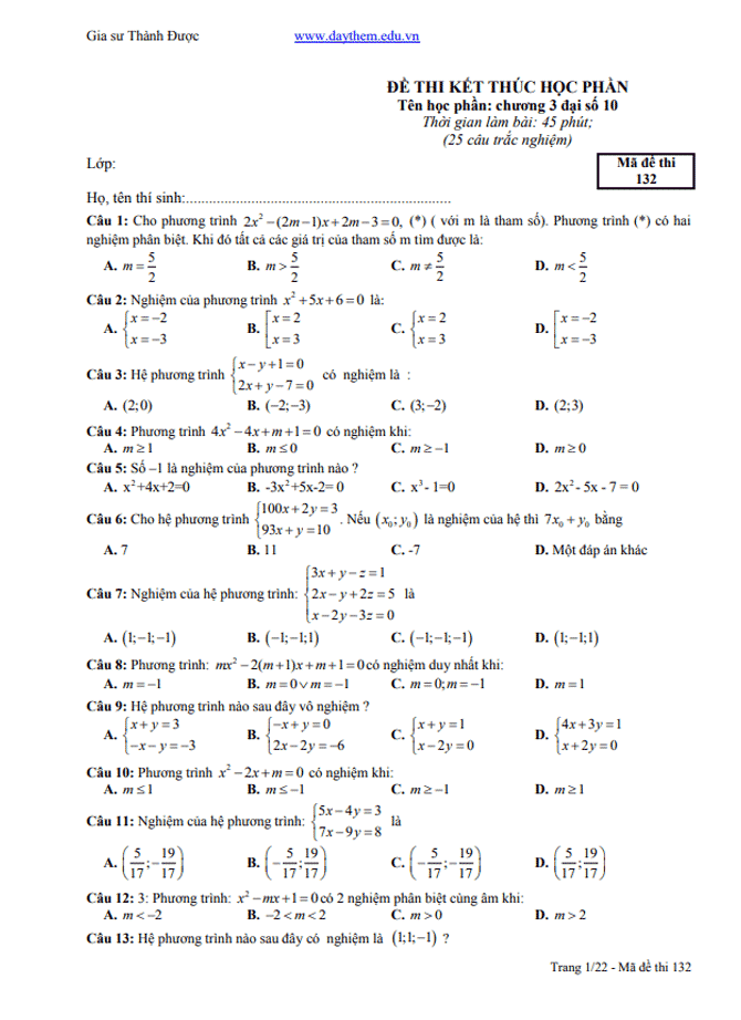 image for page Bộ tài liệu ôn tập đề kiểm tra học kì 1 lớp 10
