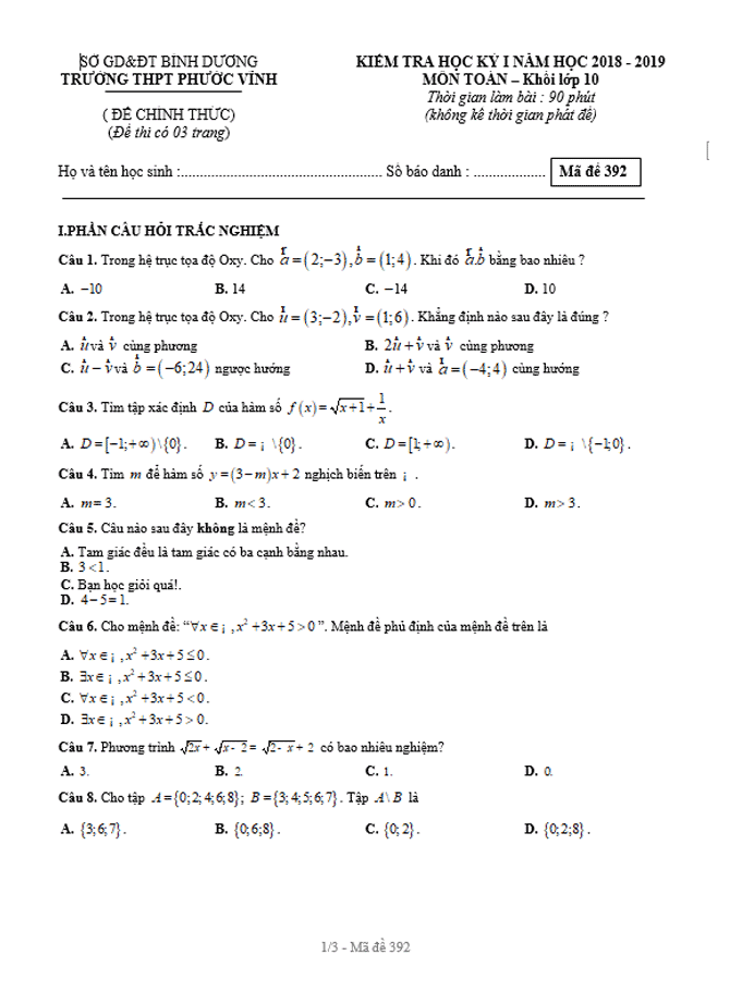image for page Bộ tài liệu ôn tập đề kiểm tra học kì 1 lớp 10