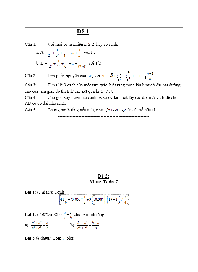 image for page 122 Đề thi học sinh giỏi toán 7 cấp huyện