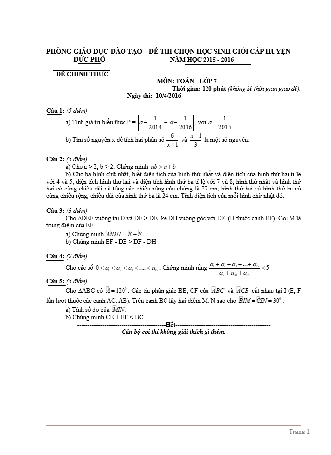 image for page 122 Đề thi học sinh giỏi toán 7 cấp huyện