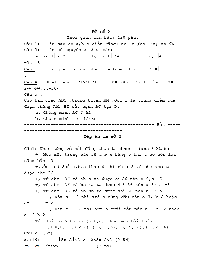 image for page 122 Đề thi học sinh giỏi toán 7 cấp huyện