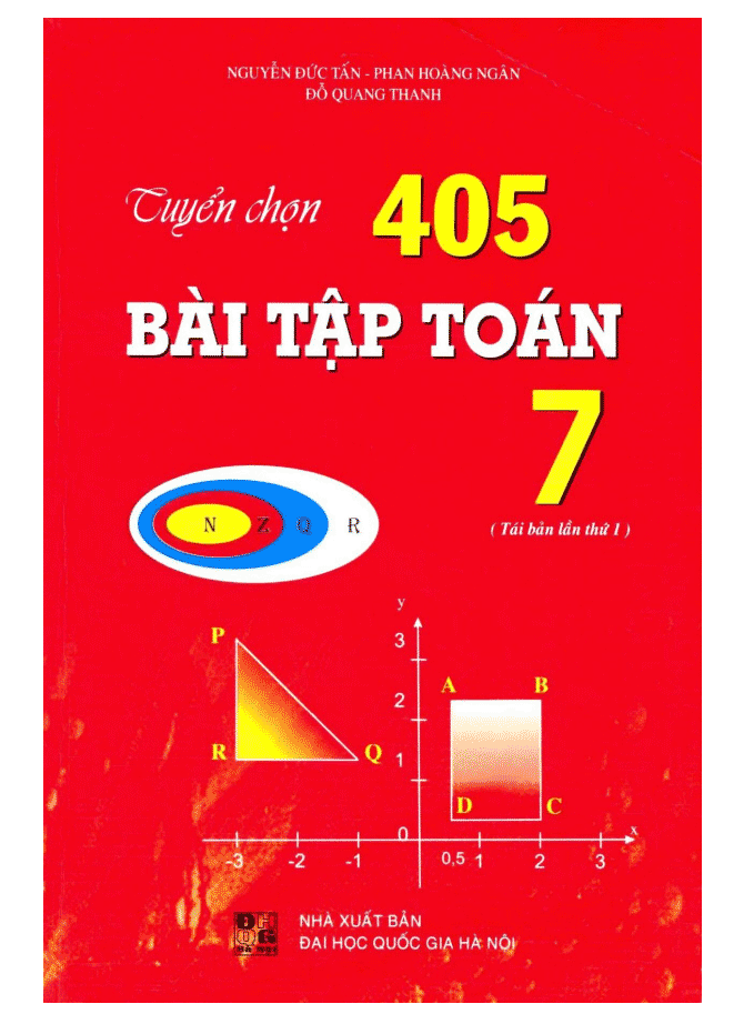 Tuyển chọn 405 bài tập toán 7 - Nguyễn Đức Tấn