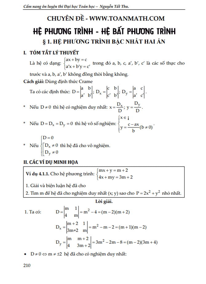 image for page Tổng hợp các chuyên đề toán lớp 10