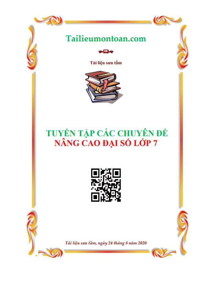 image for page Tổng hợp bộ chuyên đề luyện thi toán 7