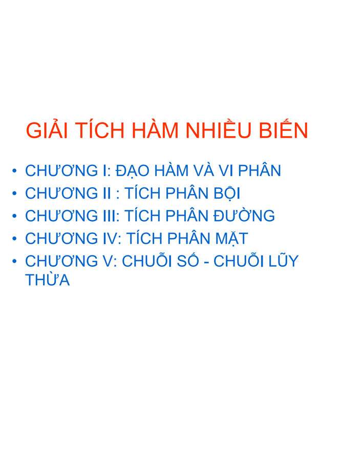 image for page Tài liệu môn giải tích 2