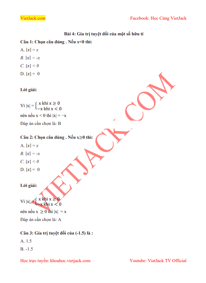 image for page Tổng hợp bộ đề trắc nghiệm môn toán 7 hay nhất