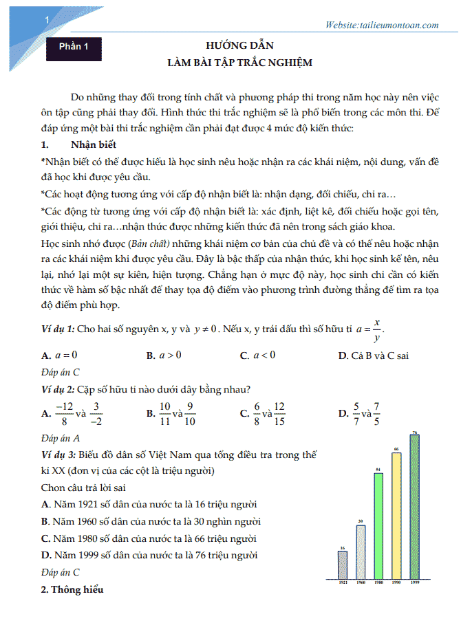 image for page Tổng hợp bộ đề trắc nghiệm môn toán 7 hay nhất