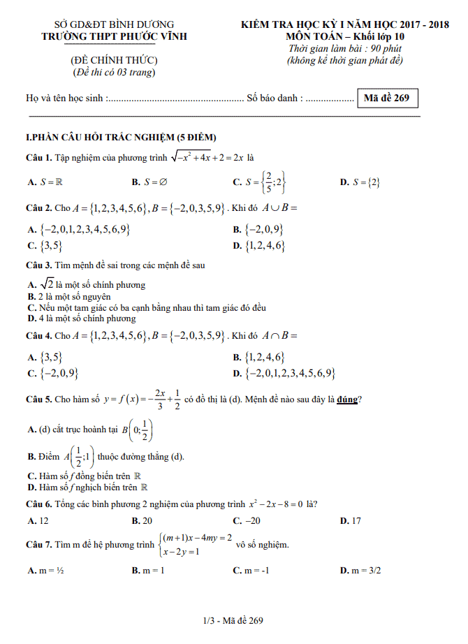 image for page Tổng hợp đề cương ôn tập học kì 1 lớp 10