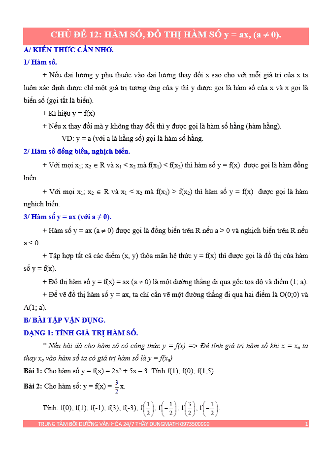 image for page Bộ tài liệu dạy thêm toán 7 theo chủ đề