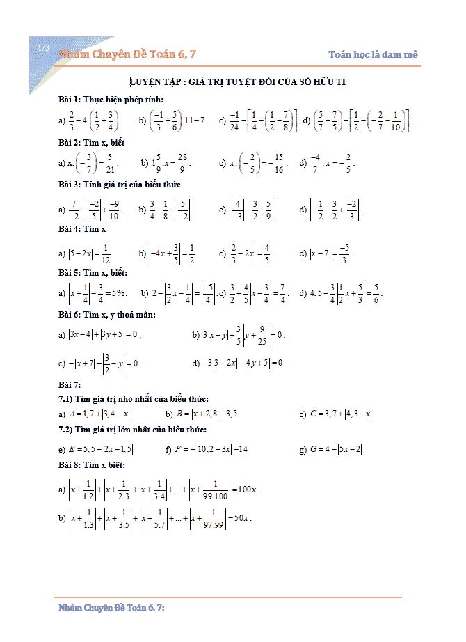 image for page Bộ tài liệu chuyên đề theo tuần môn toán 7