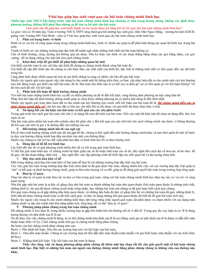 image for page Bộ tài liệu chuyên đề, đề cương, bài tập, đề kiểm tra môn hình học 7