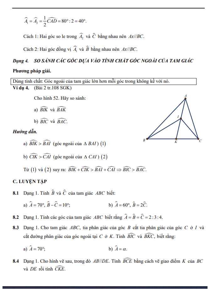 image for page Bộ tài liệu chuyên đề, đề cương, bài tập, đề kiểm tra môn hình học 7