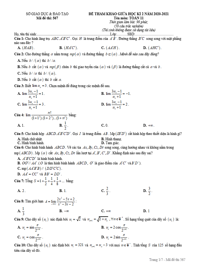 image for page Tổng hợp bộ đề cương và đề kiểm tra lớp 11