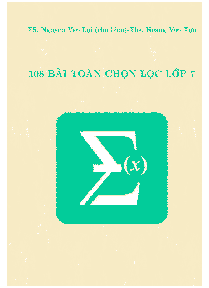 image for page Bộ tài liệu bài tập, lý thuyết, câu hỏi trắc nghiệm toán 7