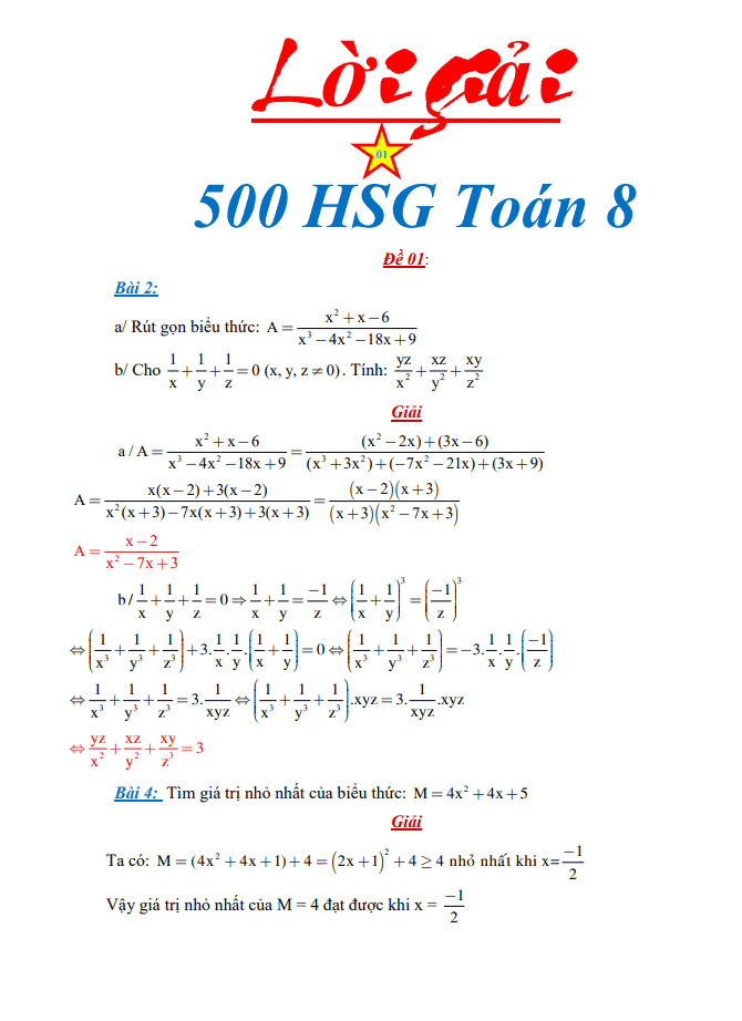 image for page Tổng hợp bộ chuyên đề, đề thi học sinh giỏi toán 8 dạng pdf
