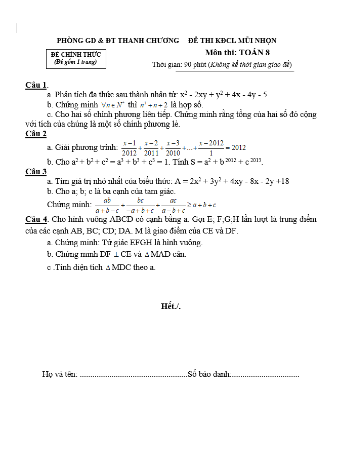 image for page Tổng hợp bộ chuyên đề, đề thi học sinh giỏi toán 8 dạng doc, docx