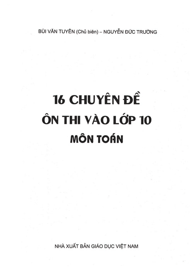 image for page Bộ đề ôn thi vào lớp 10 các trường trên cả nước