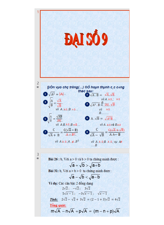 image for page Bộ slide bài giảng toán 9  mới nhất