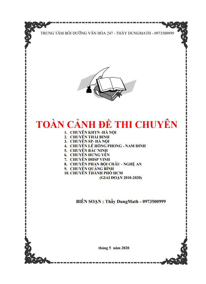 image for page Bộ đề học sinh giỏi các tỉnh thành trên cả nước qua các năm 