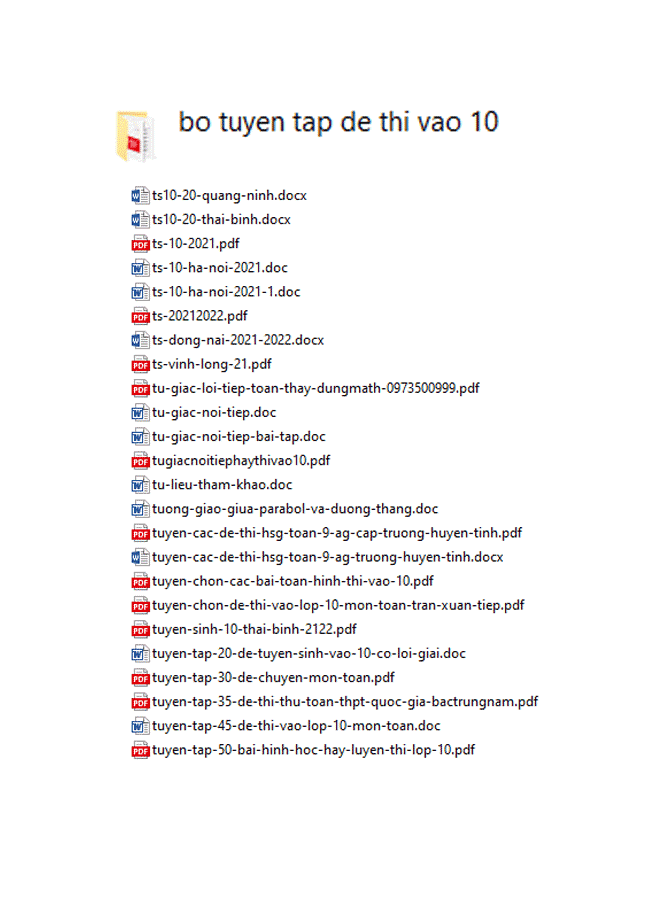 image for page Các bộ đề ôn thi vào lơp 10