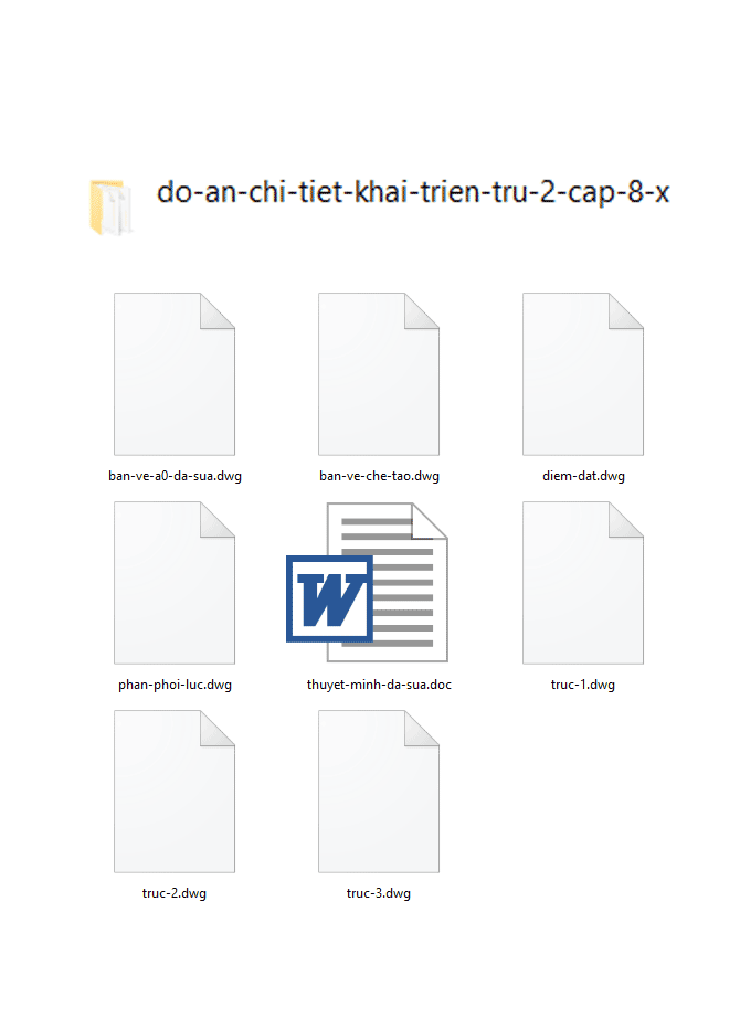image for page Đồ án chi tiết khai triển trụ + bản vẽ