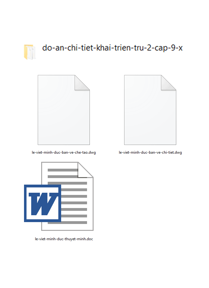 image for page Đồ án chi tiết khai triển trụ + bản vẽ