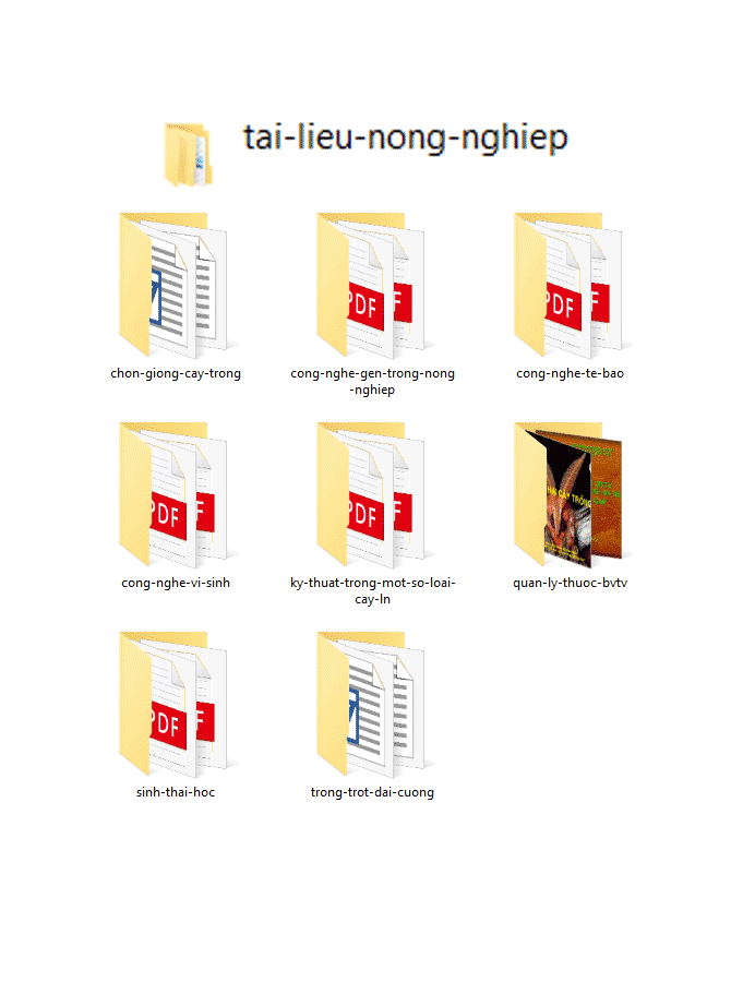 Tổng hợp tài liệu về nông nghiệp