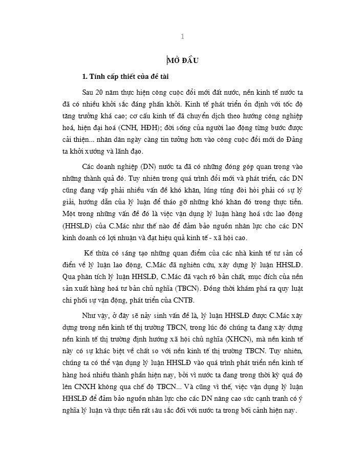 image for page Vận dụng lý luận hàng hoá sức lao động của c.mác vào việc đảm bảo  nguồn nhân lực cho các doanh nghiệp ở tỉnh  quảng  bình