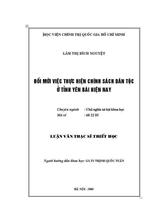 image for page Đổi mới việc thực hiện chính sách dân tộc ở tỉnh Yên Bái hiện nay