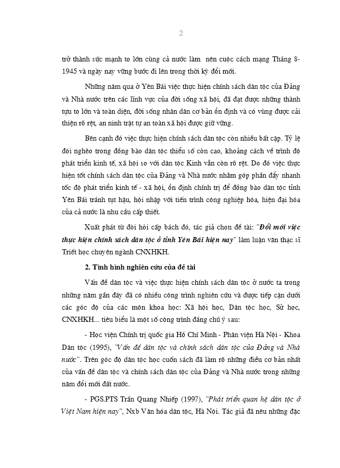 image for page Đổi mới việc thực hiện chính sách dân tộc ở tỉnh Yên Bái hiện nay