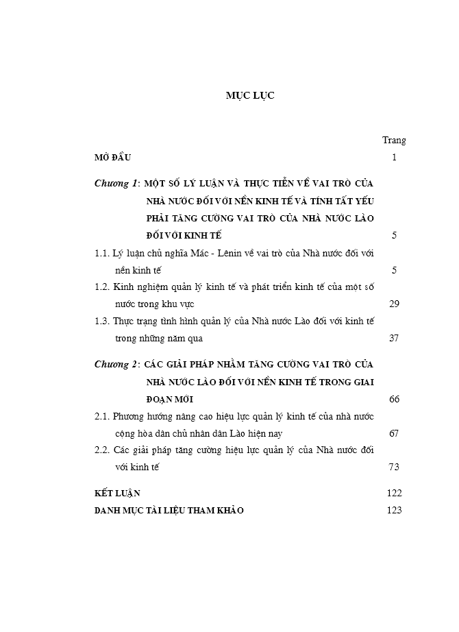 image for page Một số giải pháp nhằm tăng cường hiệu lực quản lý của Nhà nước đối với sự phát triển kinh tế ở nước Cộng hòa Dân chủ Nhân dân Lào