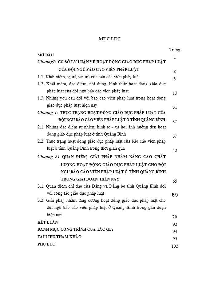 image for page Hoạt động giáo dục pháp luật của đội ngũ báo cáo viên pháp luật ở tỉnh Quảng Bình hiện nay
