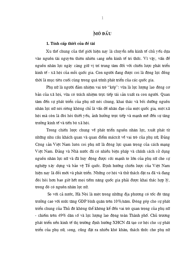 image for page Phát huy nguồn nhân lực nữ trong quá trình phát triển kinh tế - xã hội ở Hà Nội hiện nay