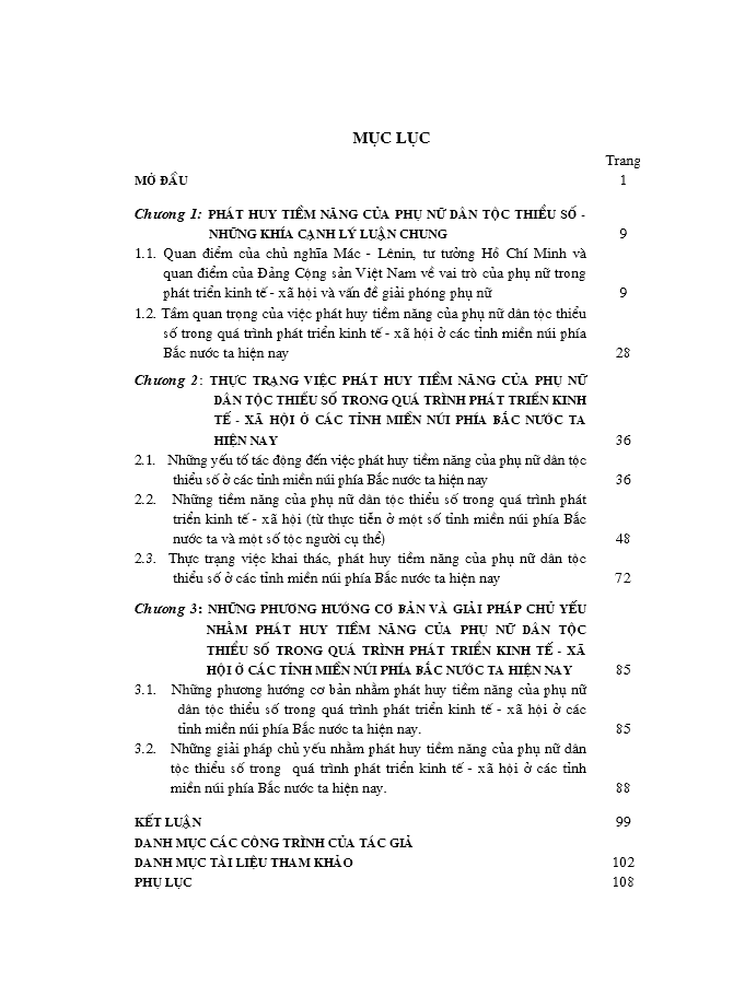 image for page Phát huy tiềm năng của phụ nữ dân tộc thiểu số trong quá trình phát triển kinh tế - xã hội ở các tỉnh miền núi phía Bắc nước ta hiện nay