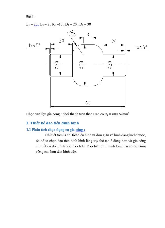 image for page Máy công cụ và dụng cụ cắt L1 = 20 , L2 = 8 , R1 =10 , D1 = 20 , D2 = 38