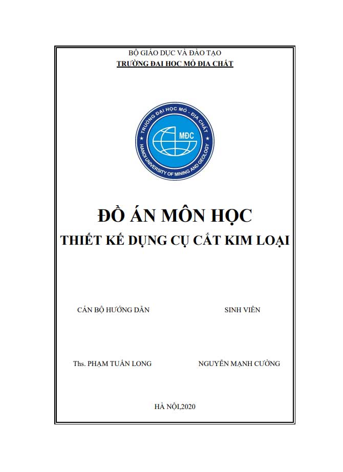 image for page THIẾT KẾ DỤNG CỤ CẮT KIM LOẠI VÀ NGUYÊN LÝ CẮT VÀ DỤNG CỤ CẮT