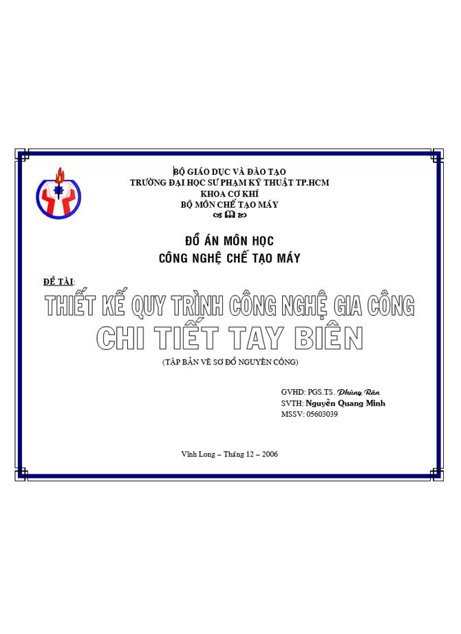 image for page Thiết kế quy trình công nghệ gia công giá trượt đỡ trục