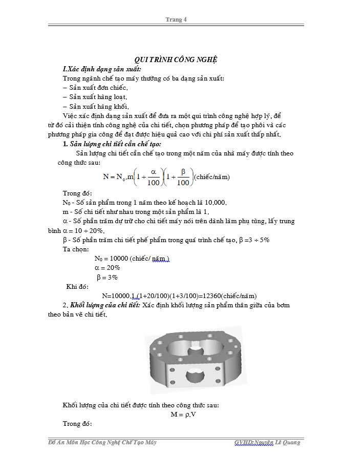 image for page Thiết kế quy trình chế tạo thân giữa bơm thuỷ lực
