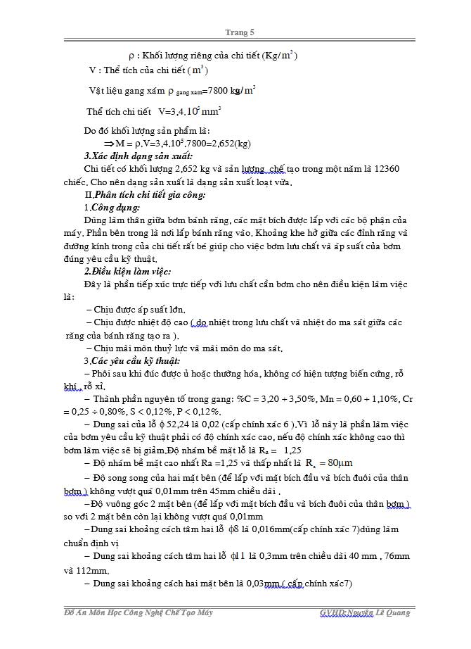 image for page Thiết kế quy trình chế tạo thân giữa bơm thuỷ lực