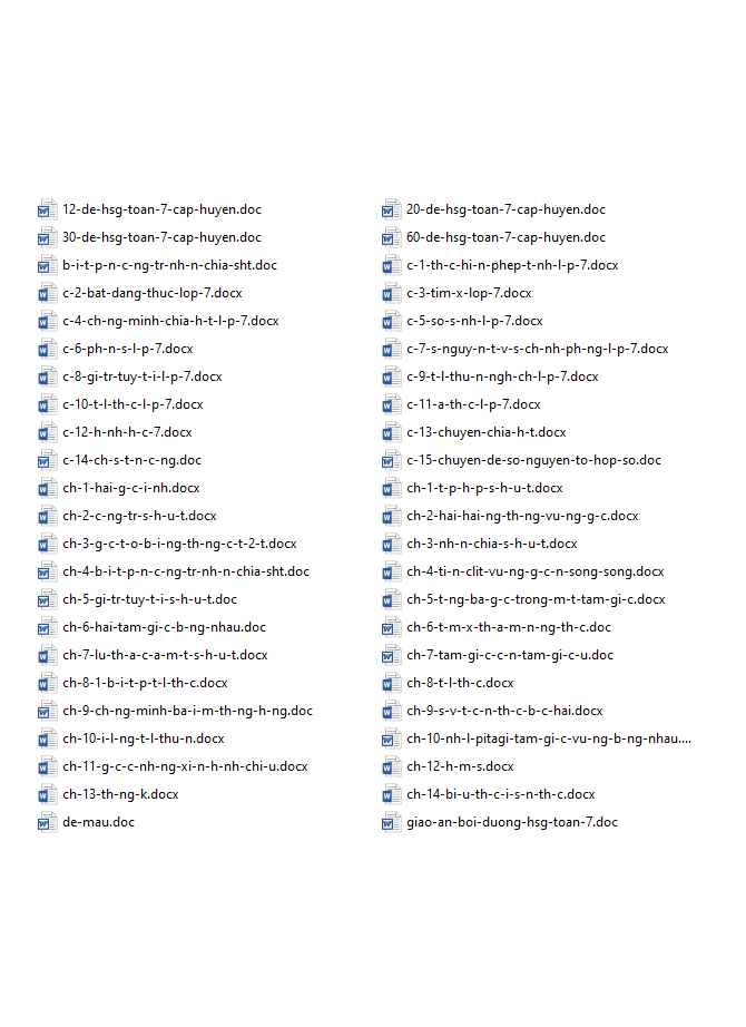 Tổng hợp chủ đề toán nâng cao lớp 7