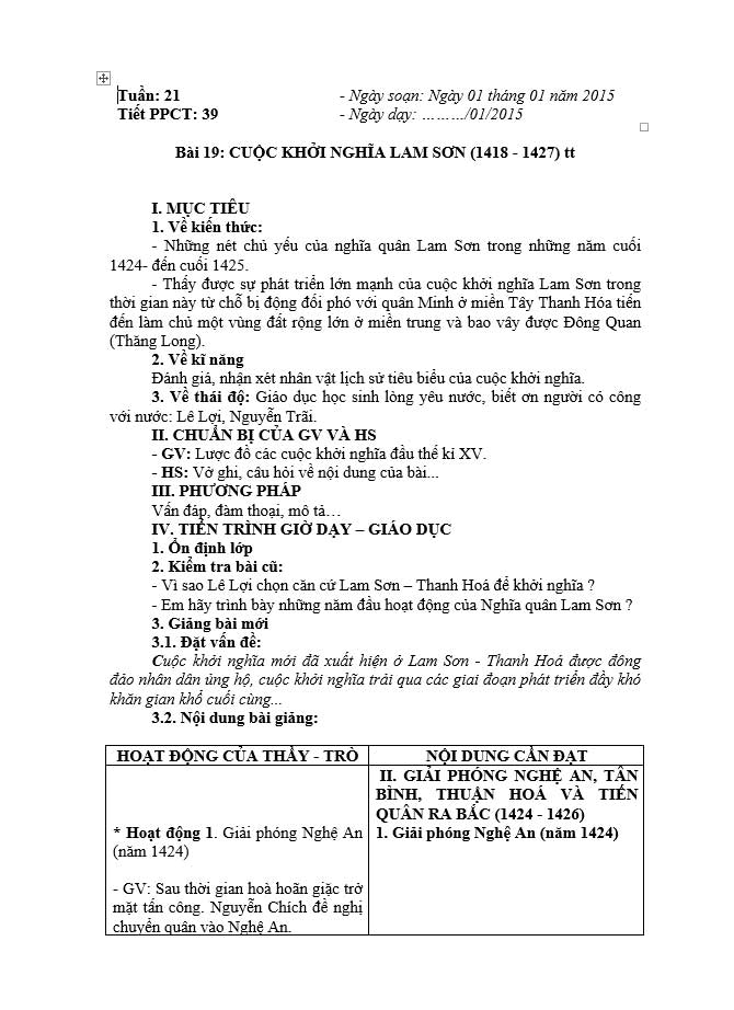 image for page Giáo án môn lịch sử lớp 7