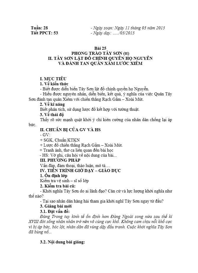 image for page Giáo án môn lịch sử lớp 7