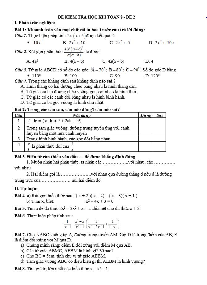image for page Tổng hợp đề thi, đề cương và đề kiểm tra môn toán lớp 8