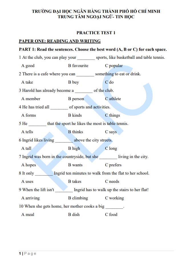 image for page Tài liệu tiếng anh Toeic