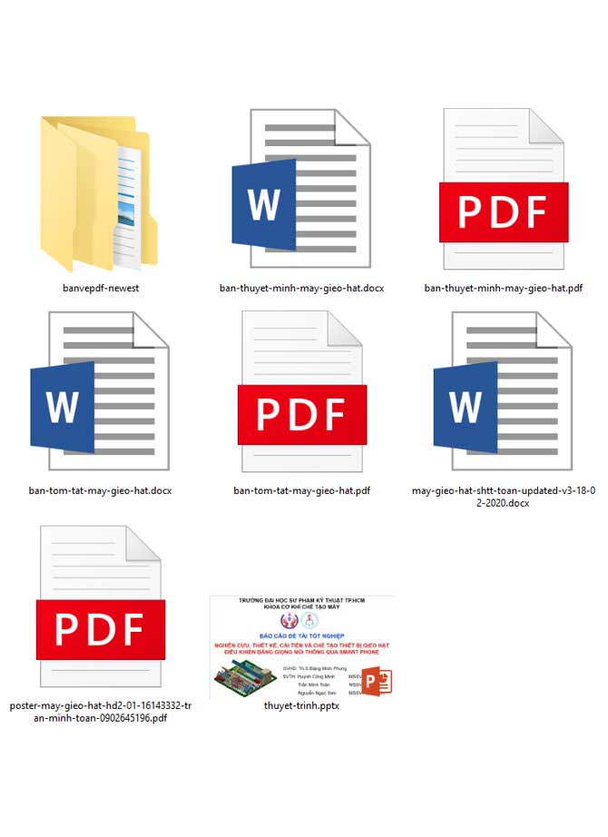 Nghiên cứu, thiết kế, cải tiến và chế tạo máy gieo hạt tự động điều khiển bằng giọng nói thông qua smartphone
