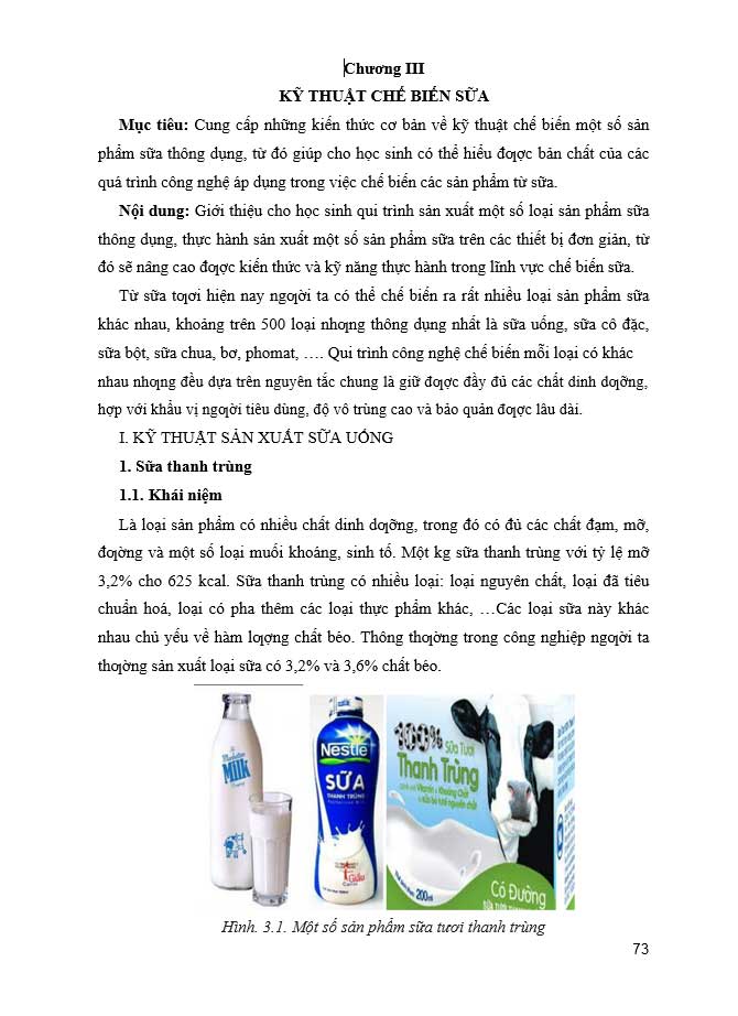 image for page Thiết kế nhà máy sản xuất sữa tươi thanh trùng và Yaourt tiệt trùng