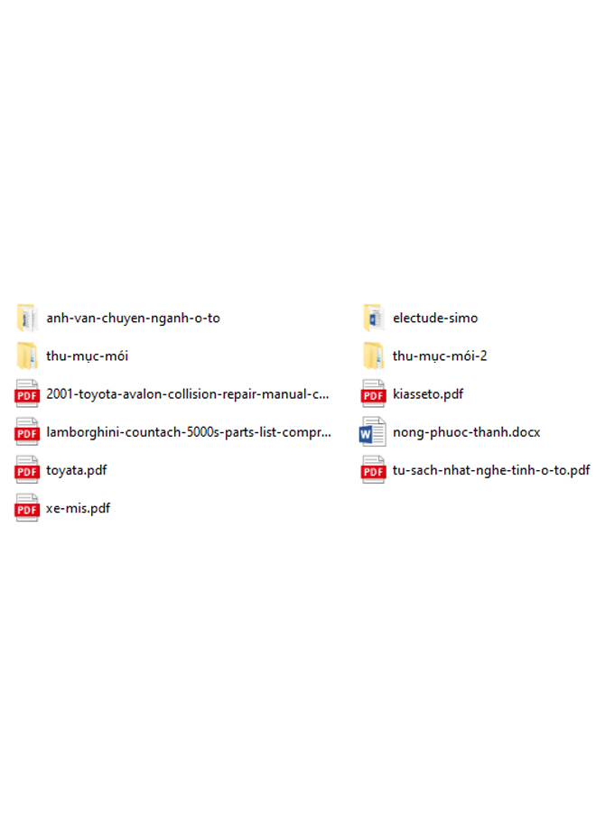 Tài liệu chuyên ngành ô tô và tiếng anh chuyên ngành