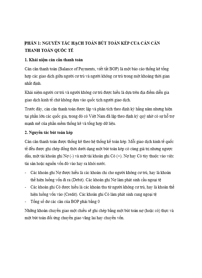 image for page Tài liệu ôn tập kế toán tài chính, kinh tế quốc tế